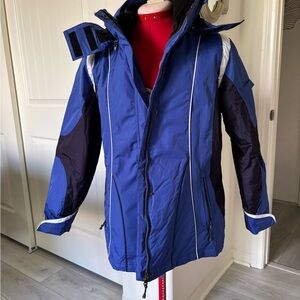 Women's Blue and Black Ski Jacket